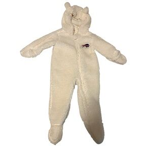 NFL Shop Buffalo Bills Logo Hooded Full-Zip Sleeper Teddy Fuzzy Cozy Bunting